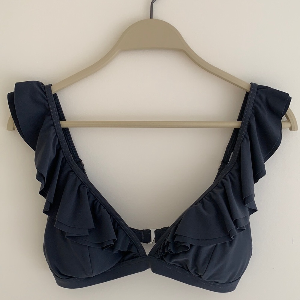 NEW MICHAEL Michael Kors Dark Gray Swimsuit Bikini - Picture 3 of 14